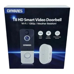 COPY - COPY - CHWARES T8 Smart Video Doorbell Wi-Fi/1080p/Weather Resistant Mot…